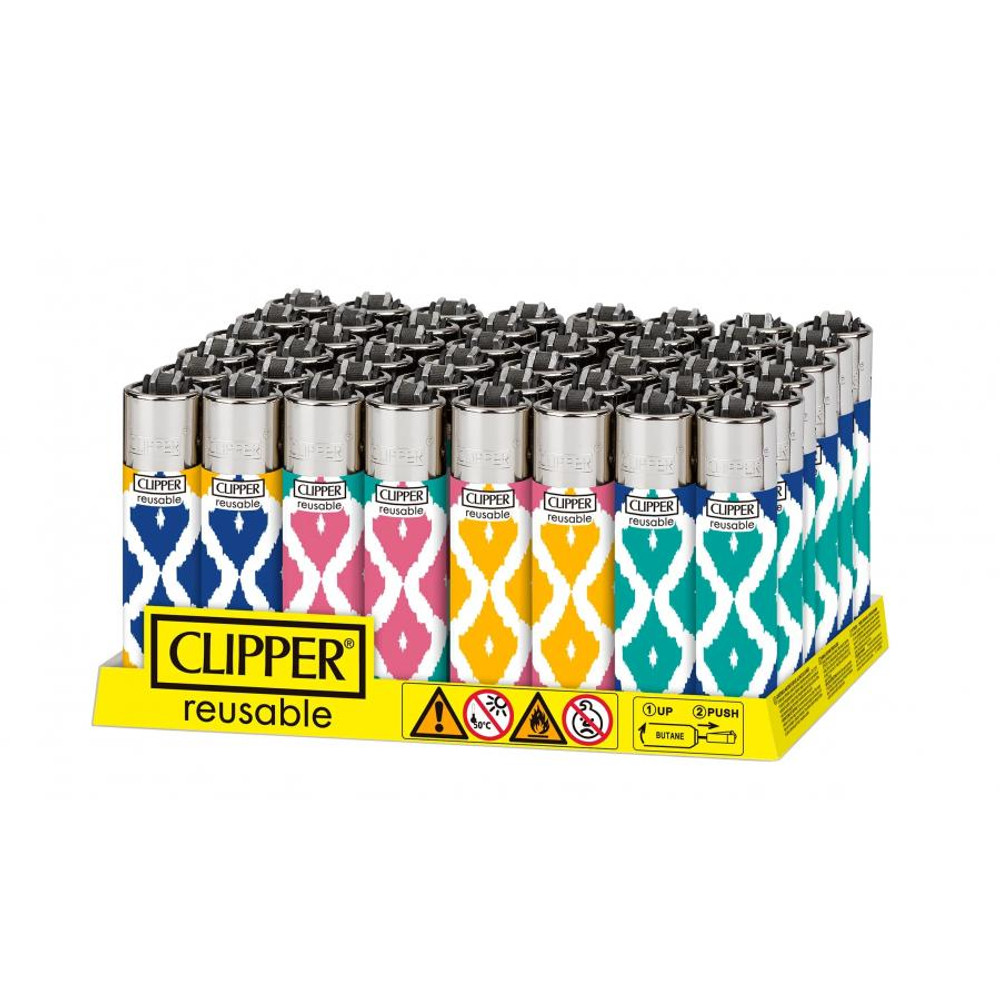 Clipper Lighters Assorted Colors Ikat 24 Pack (Copy) Vape Shop