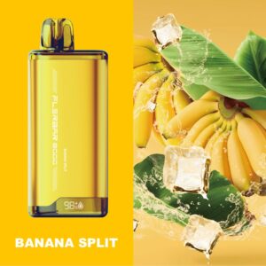 Banana Split Flerbar 8000 PUFF COUNT: 8000 PUFFS MILLILITER: N/A NICOTINE STRENGTH: 50MG NICOTINE TYPE: SALT NICOTINE
