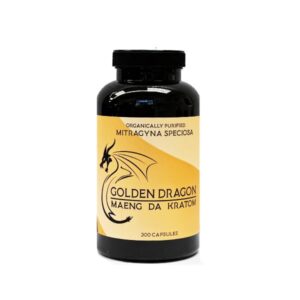 Maeng DA Kratom Golden Dragon - 300 Capsules