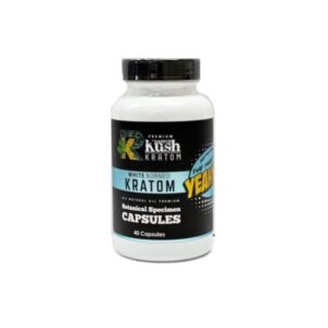 White Borneo Kratom Premium Natural - 40 Capsules