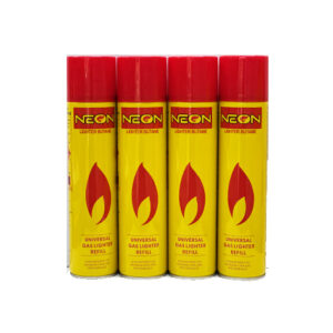 Neon Universal Gas Lighter Butane 4 Pack
